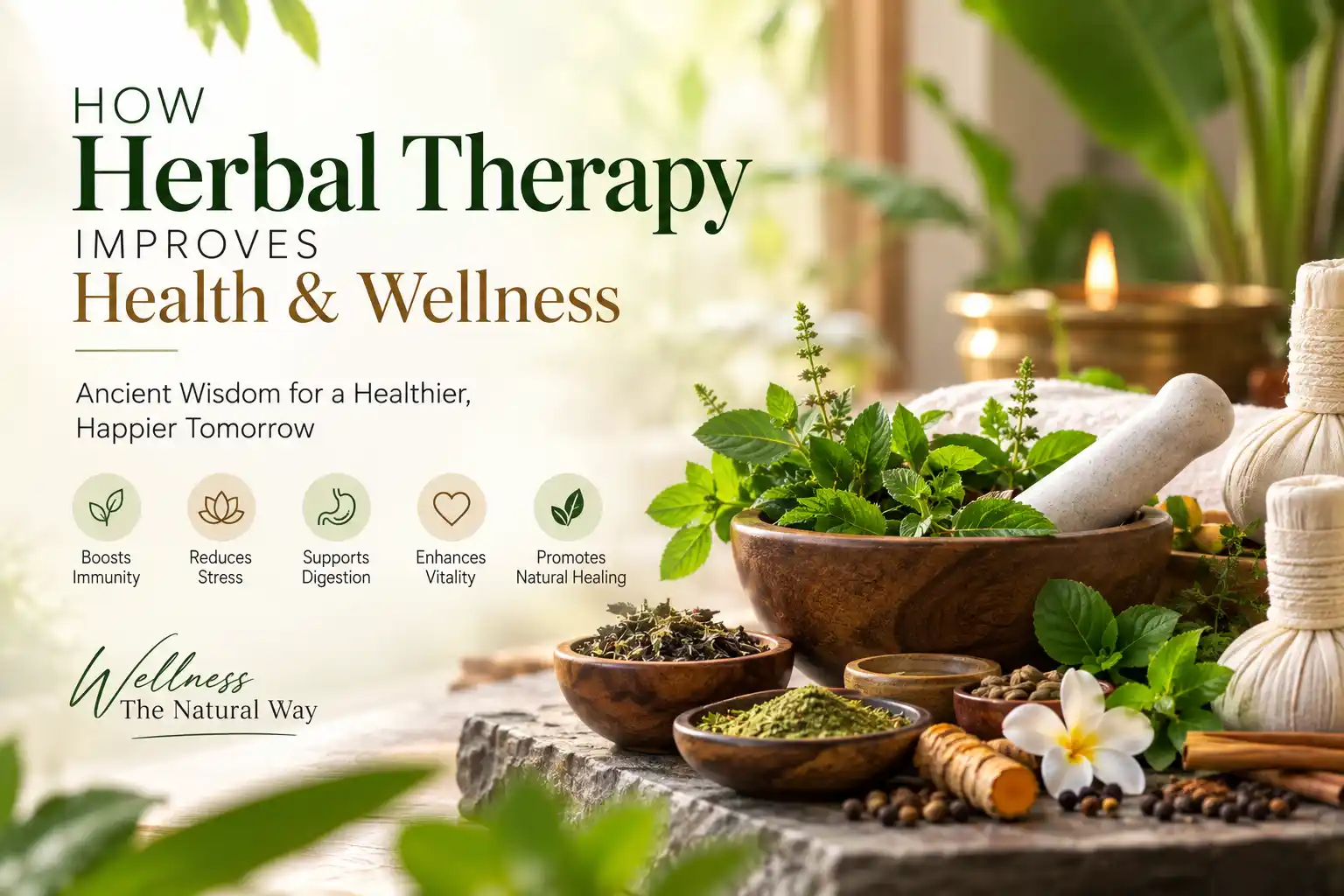 Therapist applying a traditional herbal potli massage at Ira Spa for muscle pain relief