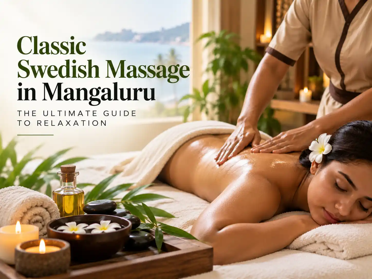 Expert therapist providing a relaxing classic Swedish massage at Ira Spa in Mangaluru.